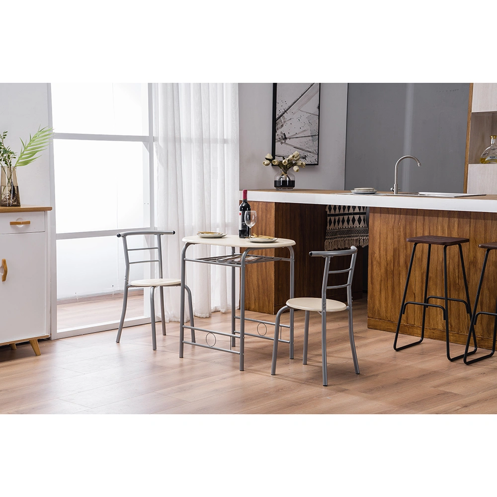 PVC Breakfast Table (One Table and Two Chairs) Natural view 18