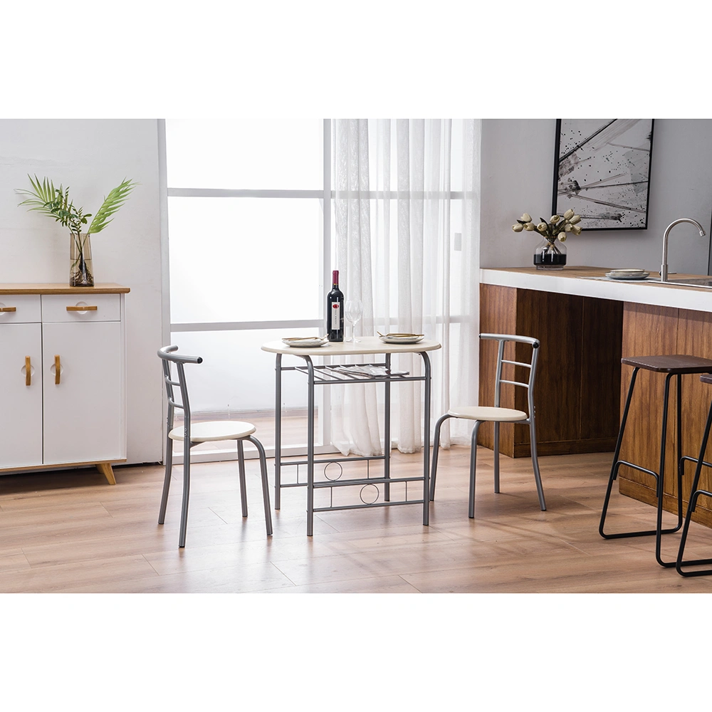 PVC Breakfast Table (One Table and Two Chairs) Natural view 24