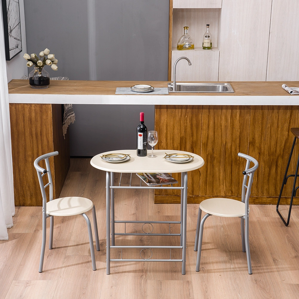PVC Breakfast Table (One Table and Two Chairs) Natural view 26