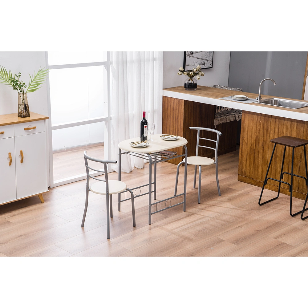 PVC Breakfast Table (One Table and Two Chairs) Natural view 28