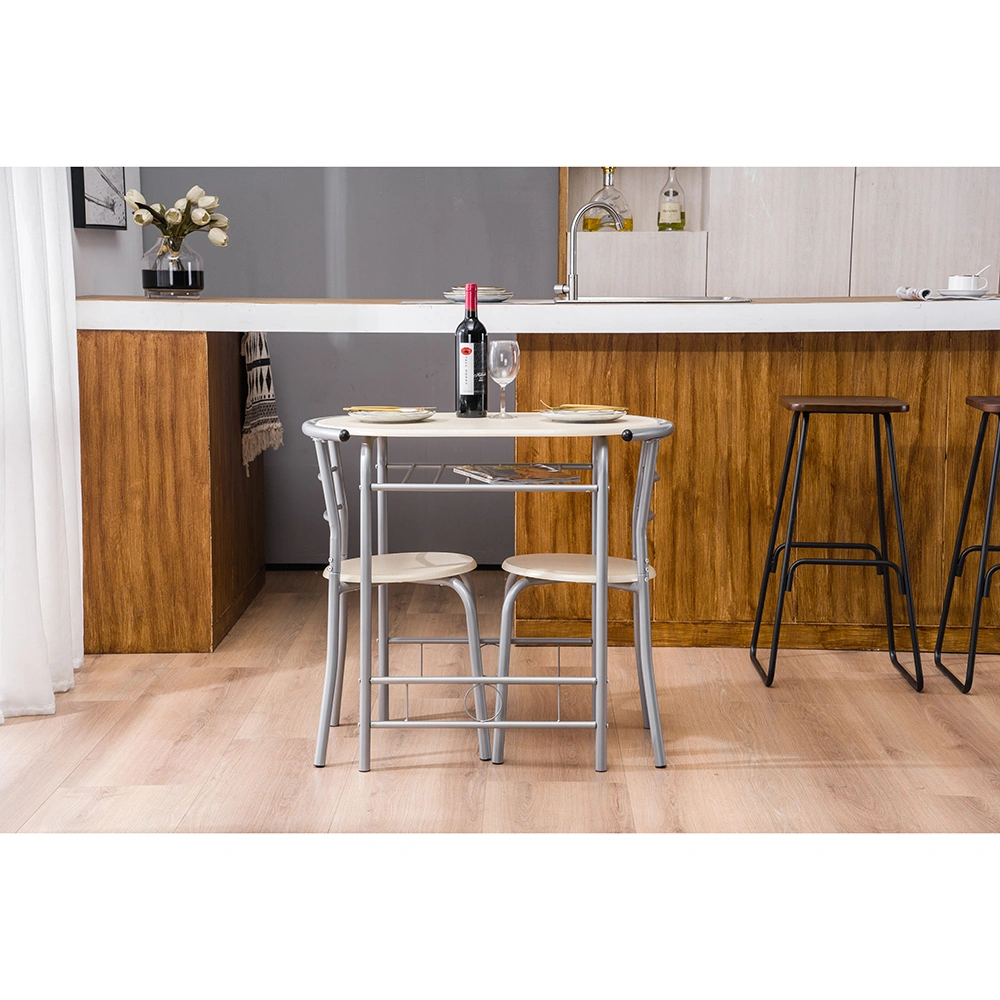 PVC Breakfast Table (One Table and Two Chairs) Natural view 30