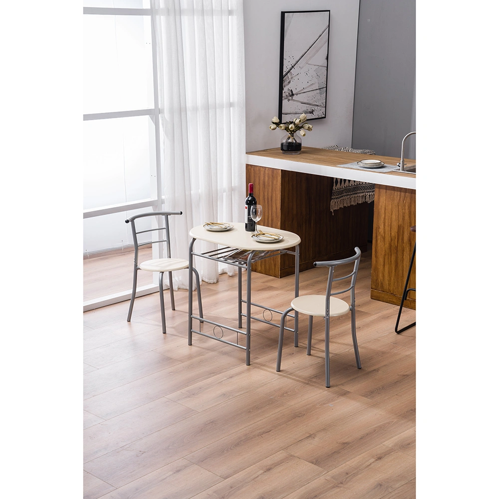 PVC Breakfast Table (One Table and Two Chairs) Natural view 31
