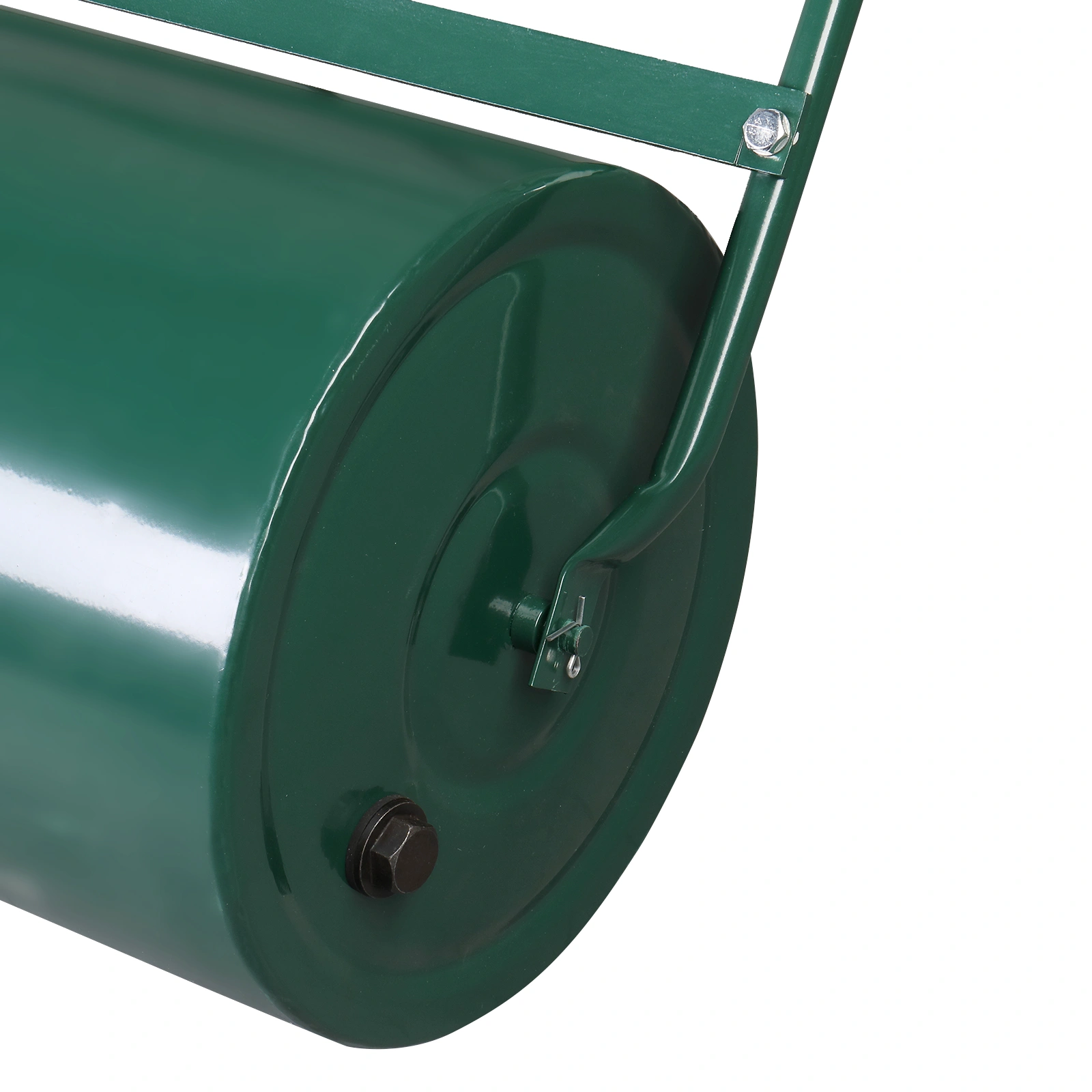 24in Lawn Roller Iron Cylindrical Garden North America Black(same as 90673505) view 3