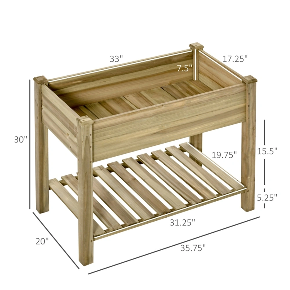 6-Piece Raised Garden Bed Kit with Leg Levelers - Modular Metal Vegetable Planter Box, Walk-Beside Flower Bed for Backyard, Patio, Deck (Rustic Brown) view 3