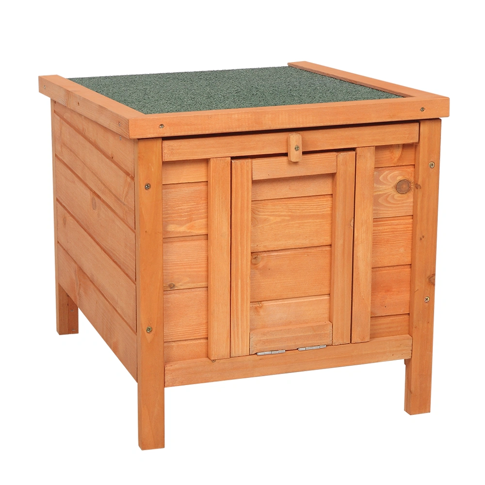 20-inch removable roof, waterproof, green asphalt roof, cedar wood, wooden chicken and rabbit cage view 11