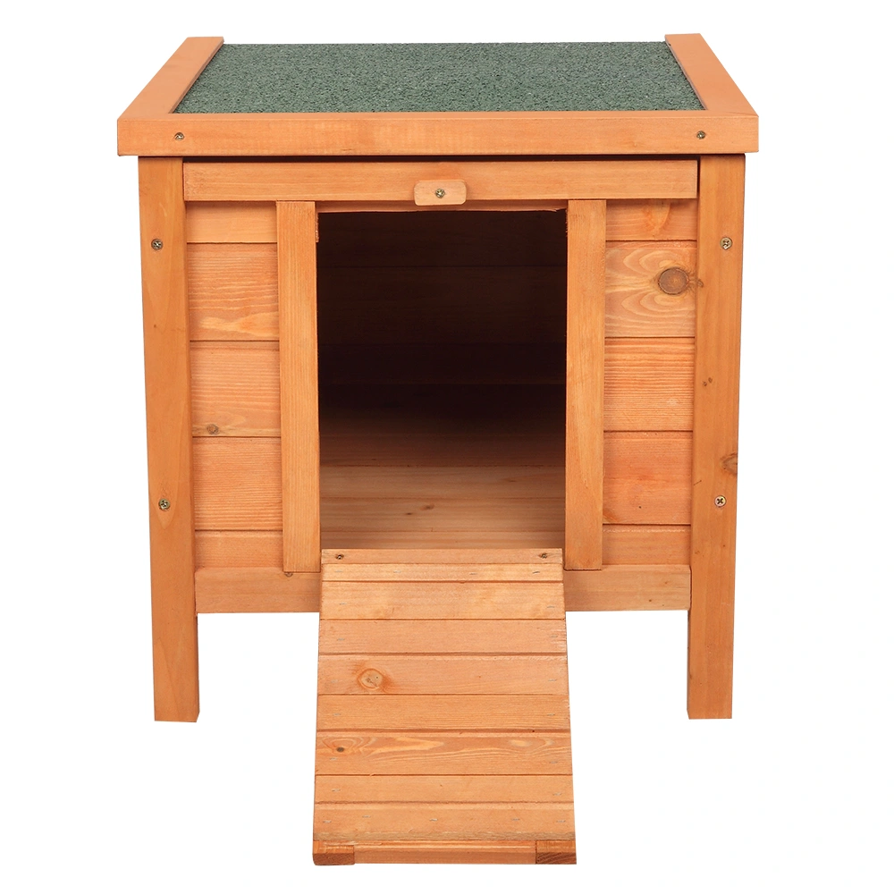 20-inch removable roof, waterproof, green asphalt roof, cedar wood, wooden chicken and rabbit cage view 12