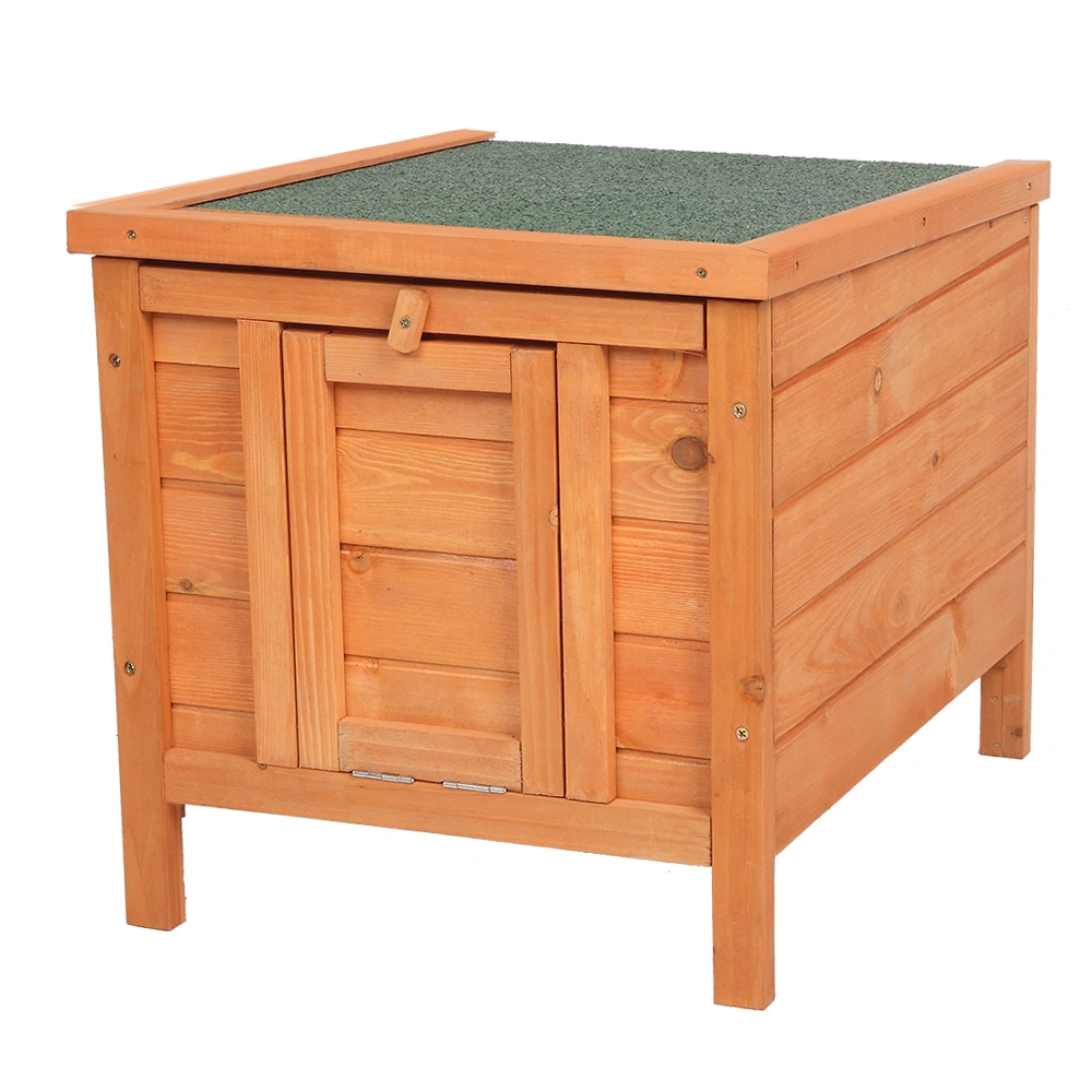20-inch removable roof, waterproof, green asphalt roof, cedar wood, wooden chicken and rabbit cage view 16