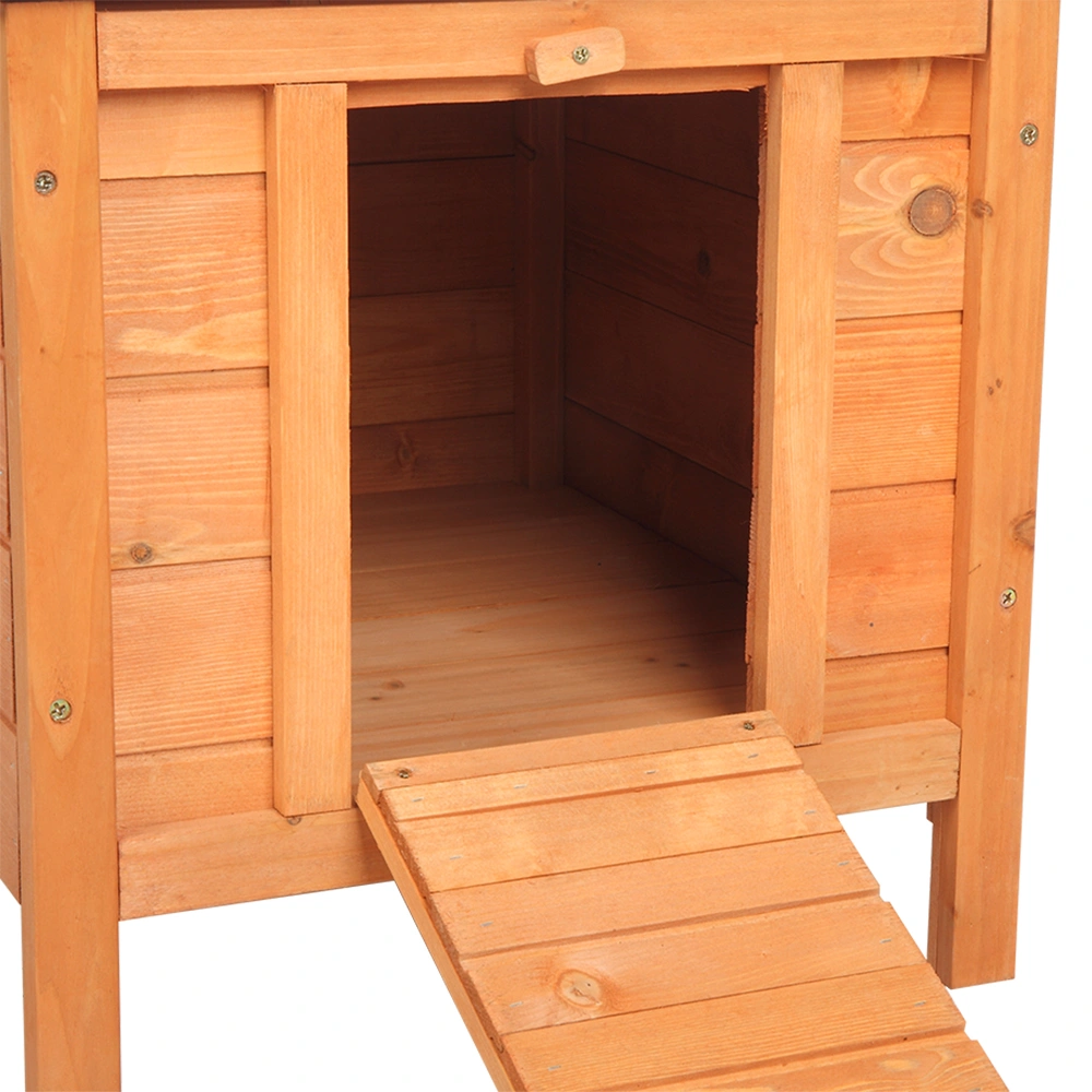 20-inch removable roof, waterproof, green asphalt roof, cedar wood, wooden chicken and rabbit cage view 19