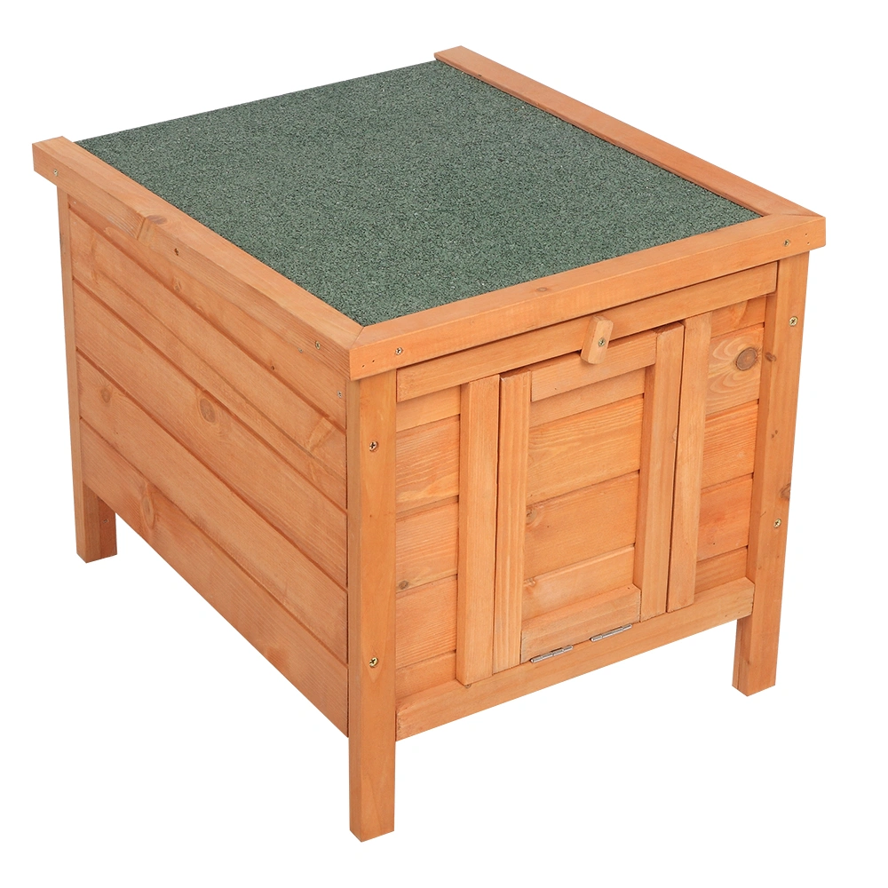 20-inch removable roof, waterproof, green asphalt roof, cedar wood, wooden chicken and rabbit cage view 9
