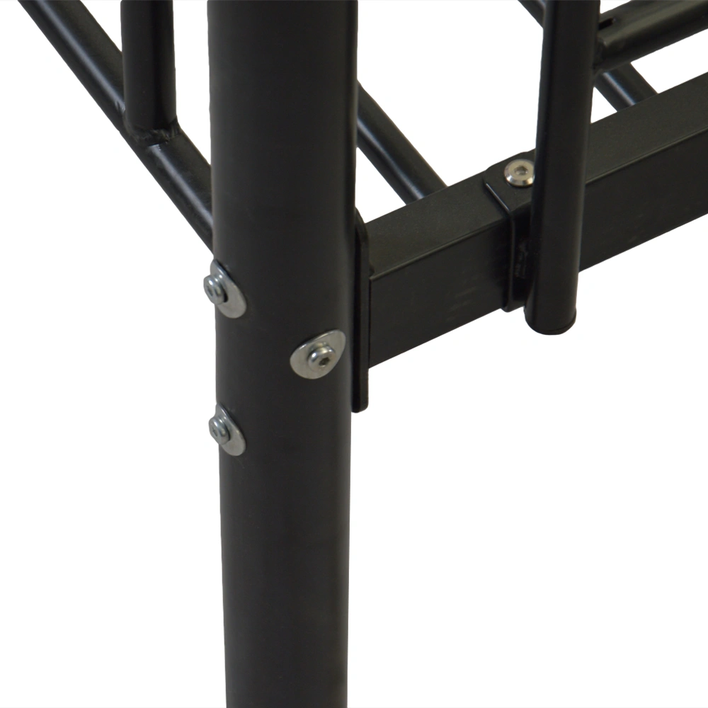 Iron Bed Bunk Bed with Ladder for Kids Twin Size Black view 61