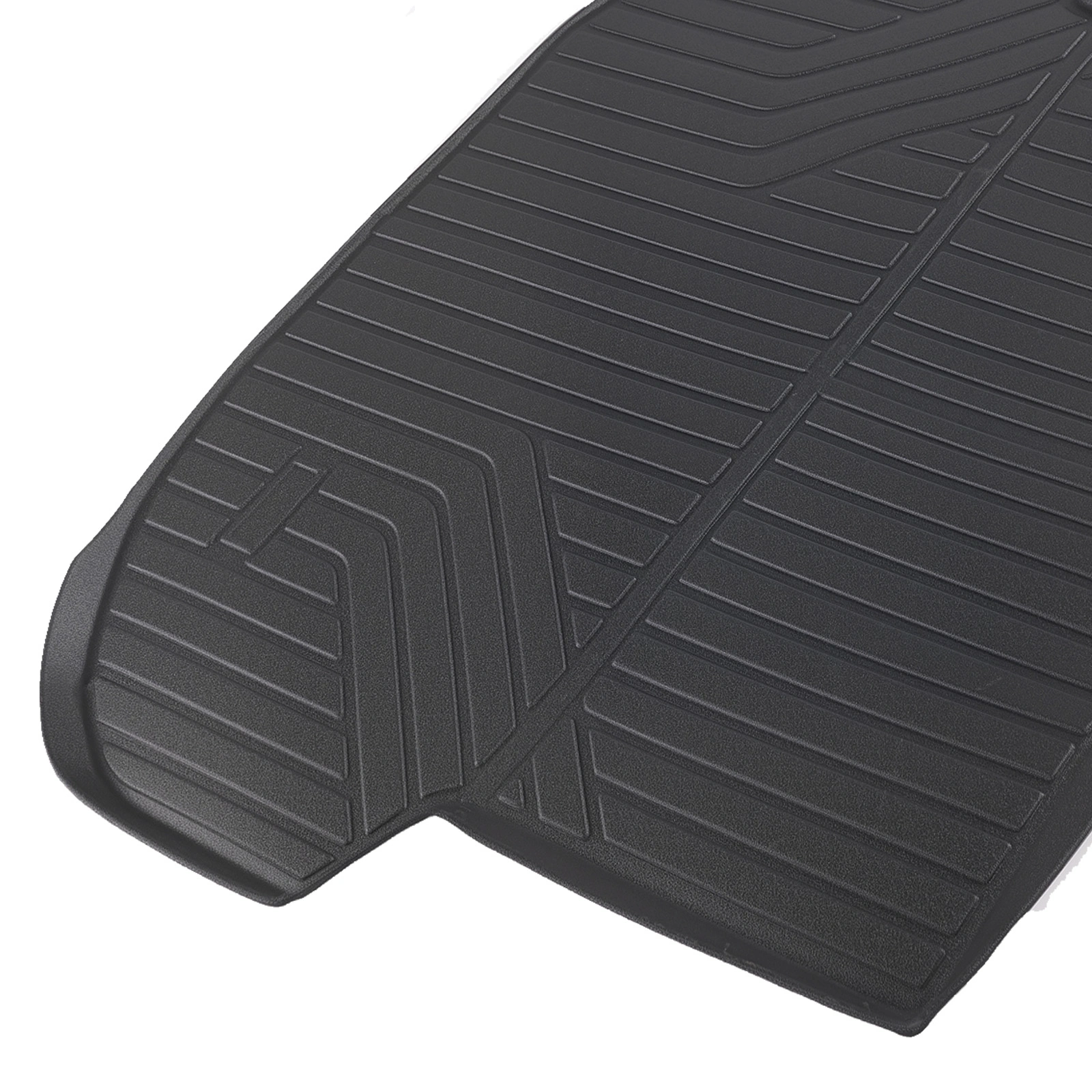 Black Trunk Mat Liner fit for Hyundai Santa Fe 21-23 Cargo Liner Mat Waterproof TPE view 3