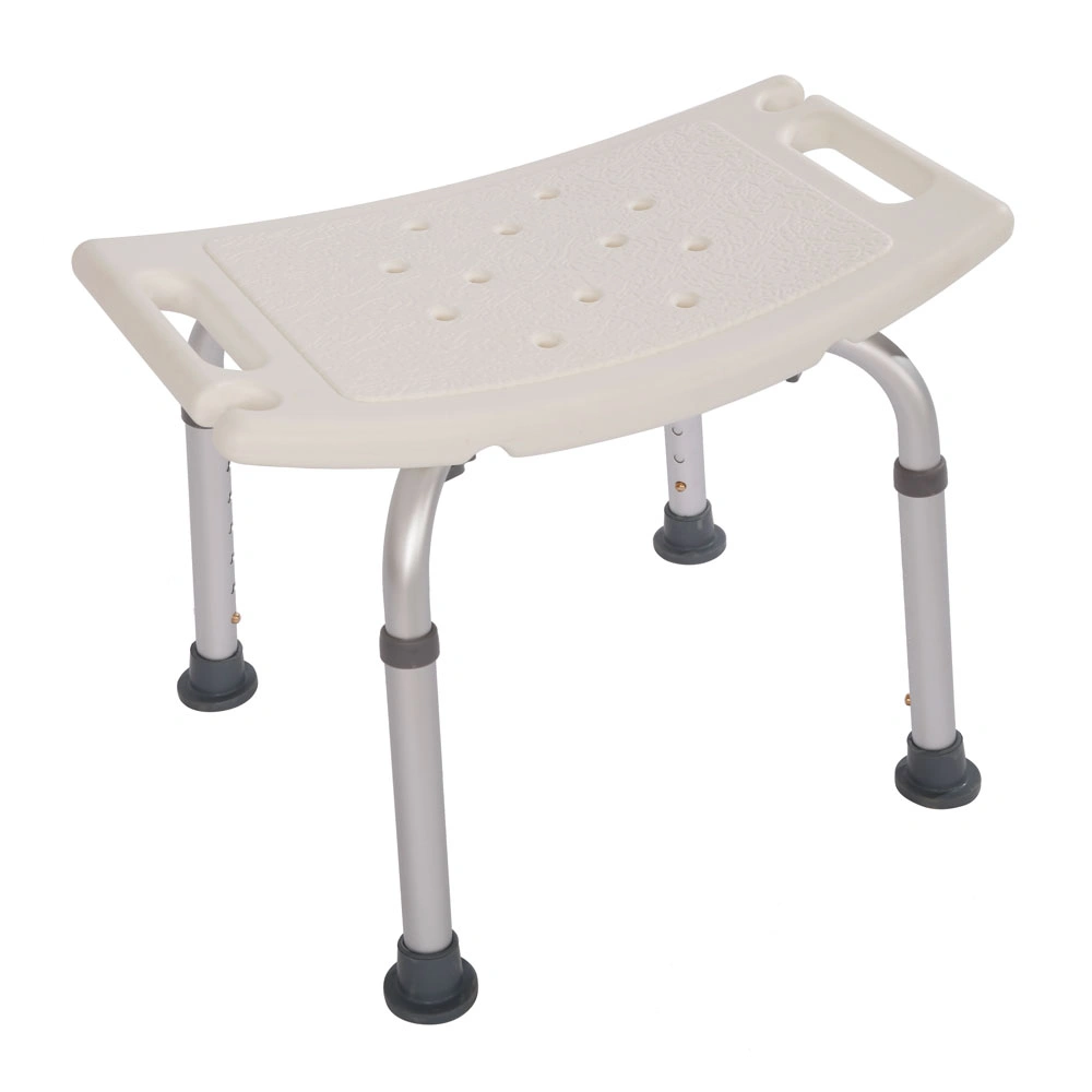 1 x 1.35mm White Bath Chair, Simple Shower Seat for Bathroom Safety and Accessibility