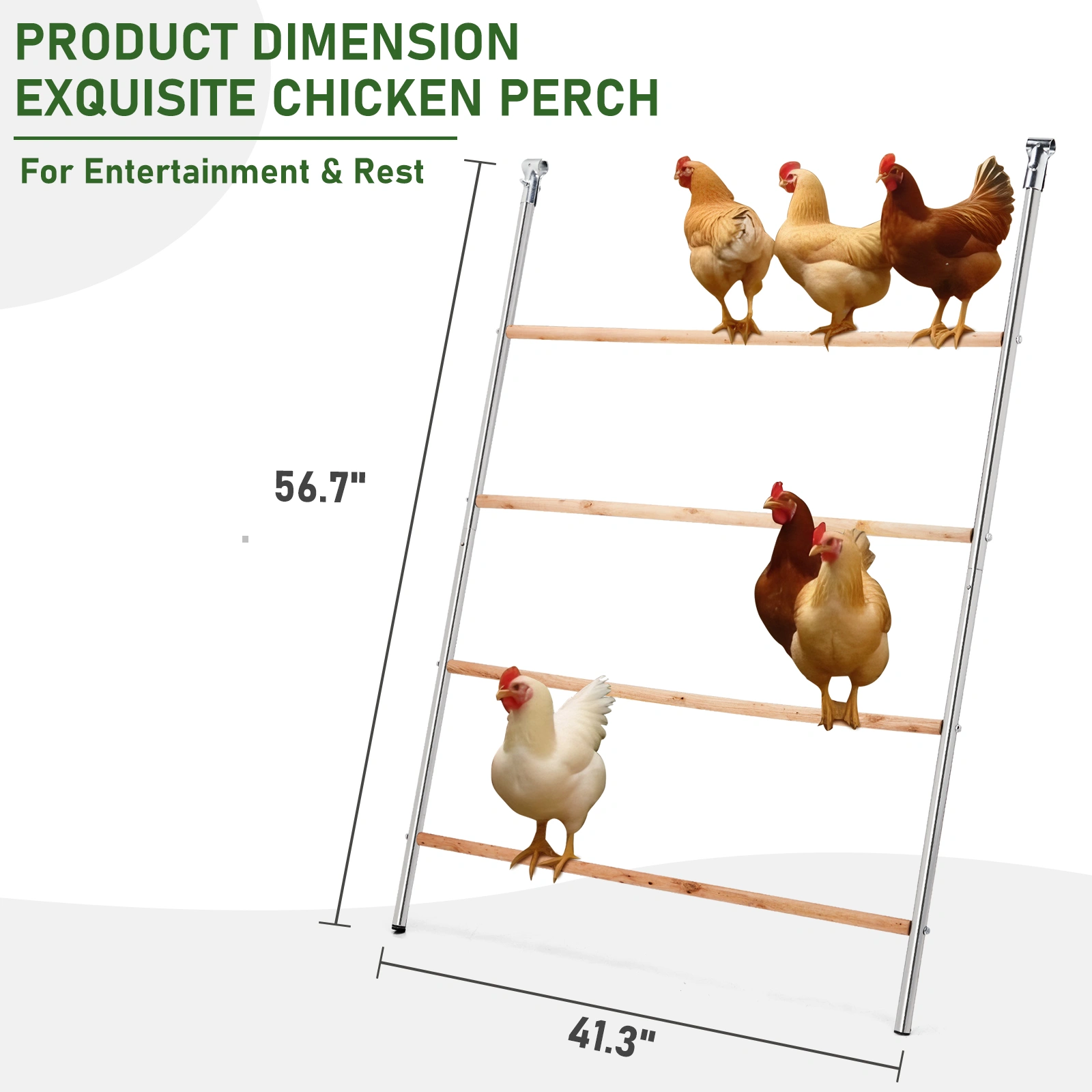 104*143cm Outdoor chicken perch view 13