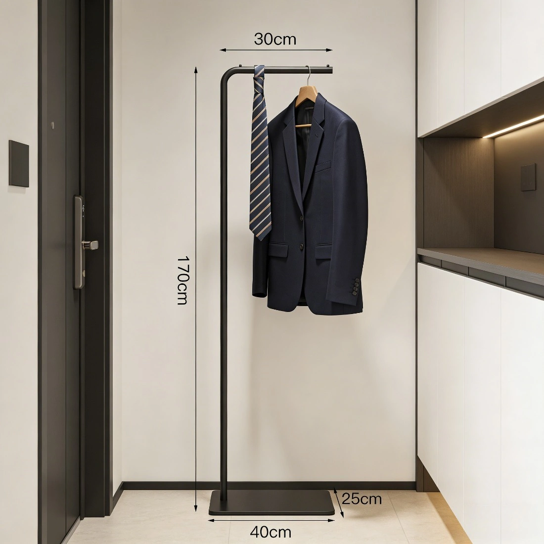 Clothing Rack, Golden Metal Freestanding Heavy Duty Clothes Rack with Marble Base, Multipurpose Garment Hanger for Bedroom, Hat, Scarf, Jacket view 8