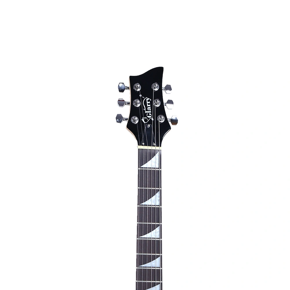 Flame Left Hand Electric Guitar HSH Pickup Shaped Electric Guitar Pack Strap Picks Shake Cable Wrench Tool Black view 2