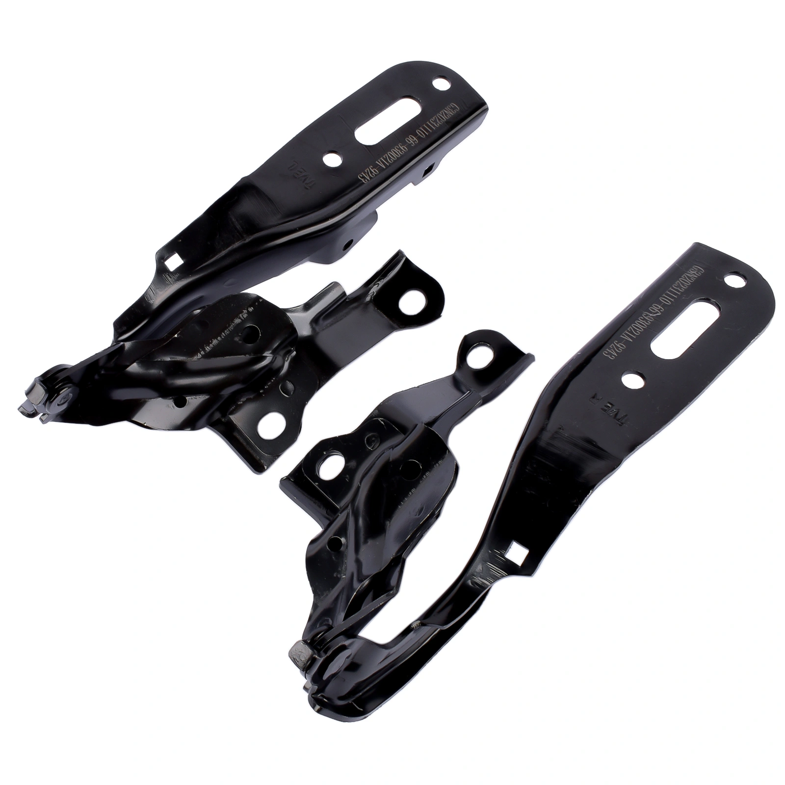 Driver & Passenger Side Hood Hinges Set HO1236159 HO1236160 for Honda Accord 2018-2022 60120TVAA00ZZ 60170TVAA00ZZ view 3