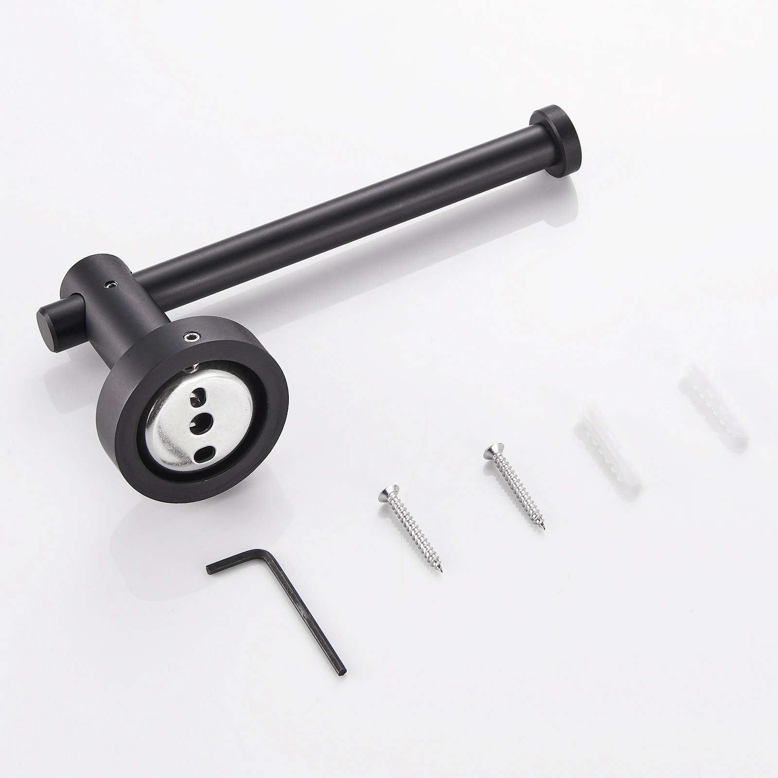 Bathroom Hardware Set, Thicken Space Aluminum 3 PCS Towel bar Set- Matte Black 16-27 Inches Adjustable Bathroom Accessories Set [Unable ship on weekends, TK/TEMU only for pickup, only TX10643 warehouse supports GOFO] view 10