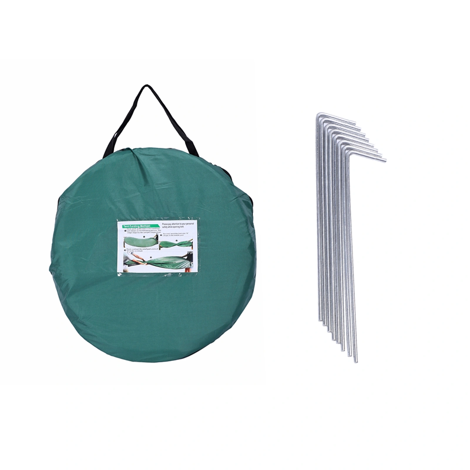 Portable Outdoor Pop-up Toilet Dressing Fitting Room Privacy Shelter Tent Army Green view 13