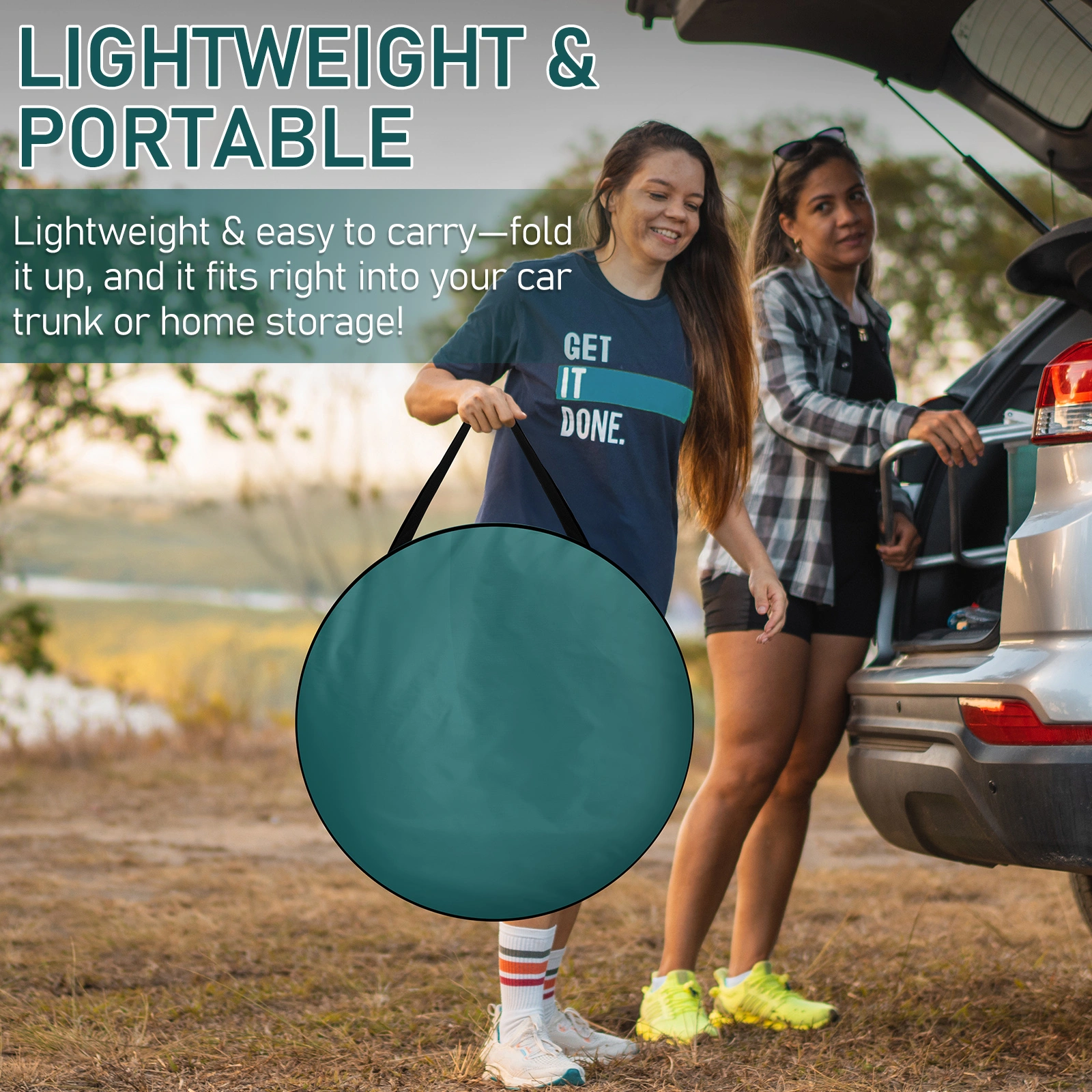Portable Outdoor Pop-up Toilet Dressing Fitting Room Privacy Shelter Tent Army Green view 7