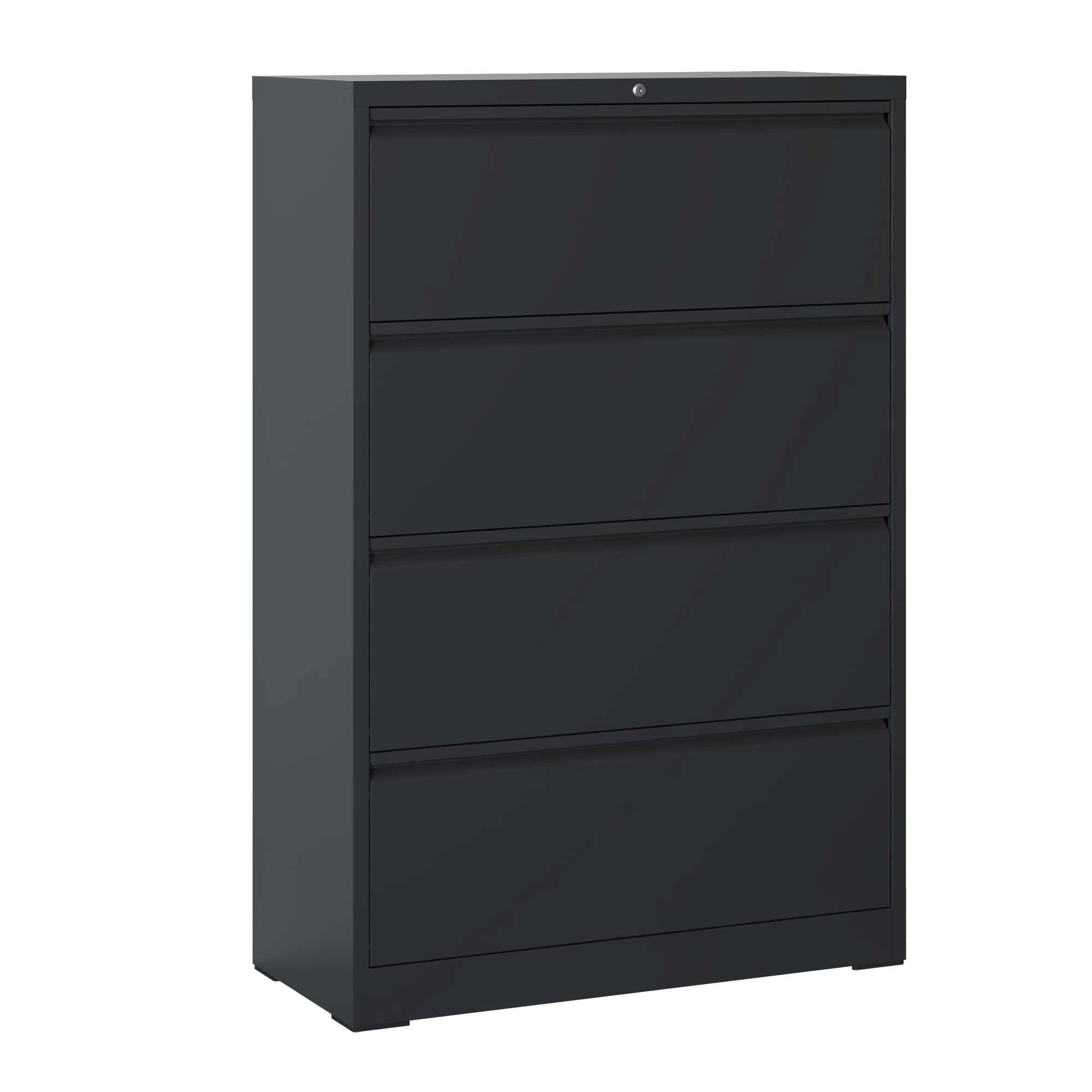 4 Drawer Lateral Filing Cabinet, 35.4" Wide Heavy Duty Metal File Cabinet with Lock, Anti-Tip Interlock, Letter Legal A4, Office Storage view 3