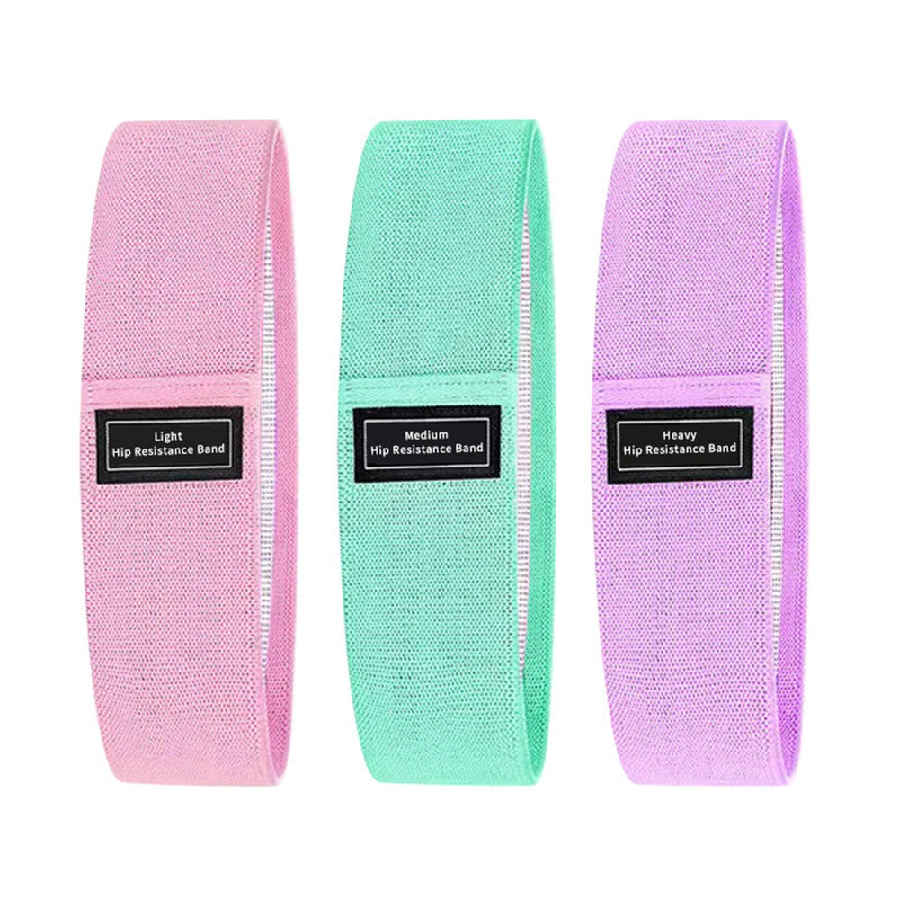 Set of 3 Resistance Exercise Loop Bands Fitness Home Gym Yoga Glutes Trainer view 6
