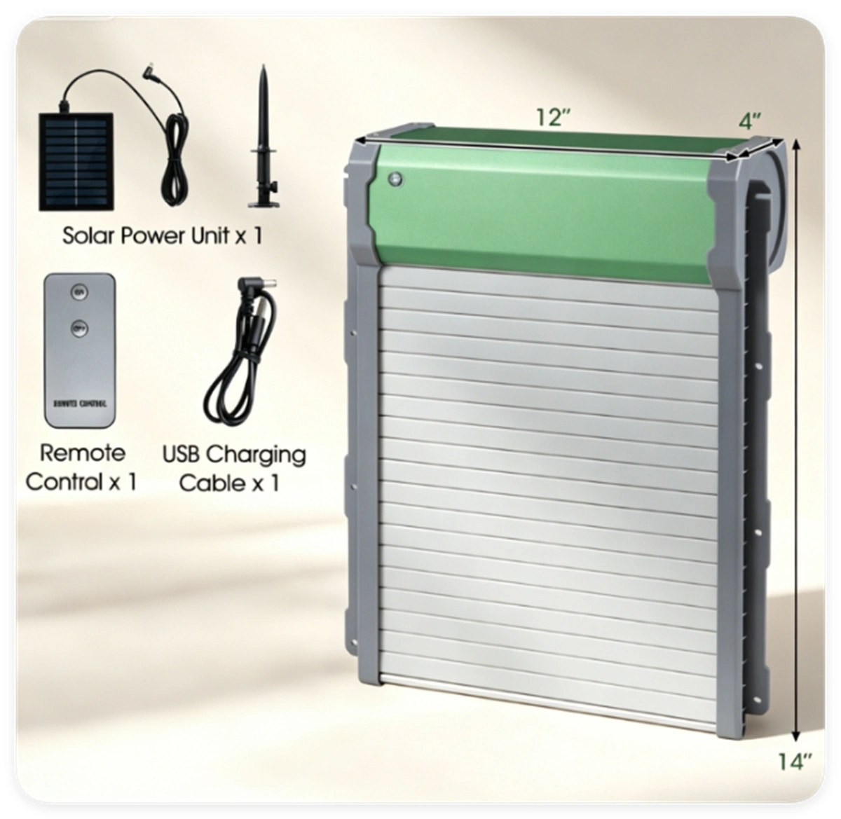 Solar Powered Automatic Chicken Coop Door with 4 Modes Light Sensor Timer Remote Control, Anti-Pinch Weatherproof Aluminum Opener for Chickens Ducks Rabbits Poultry view 10