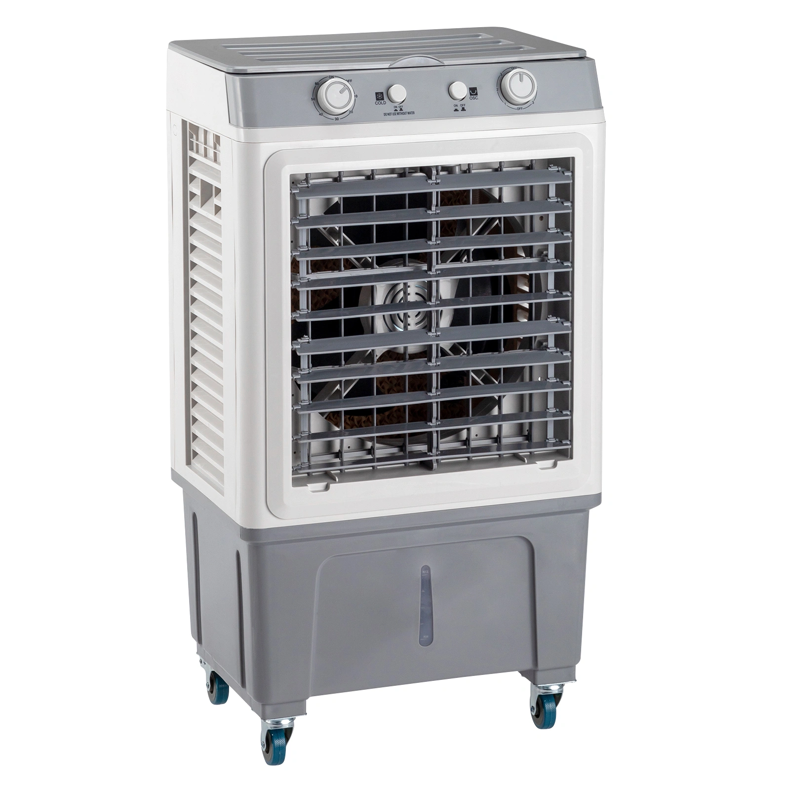 3 in 1 Portable Evaporative Cooler,Indoor,Outdoor,2353CFM Personal Air Cooler,7.9 Gal Large Water Tank & Scroll Casters, 4 Ice Packs,White,Manual control view 9