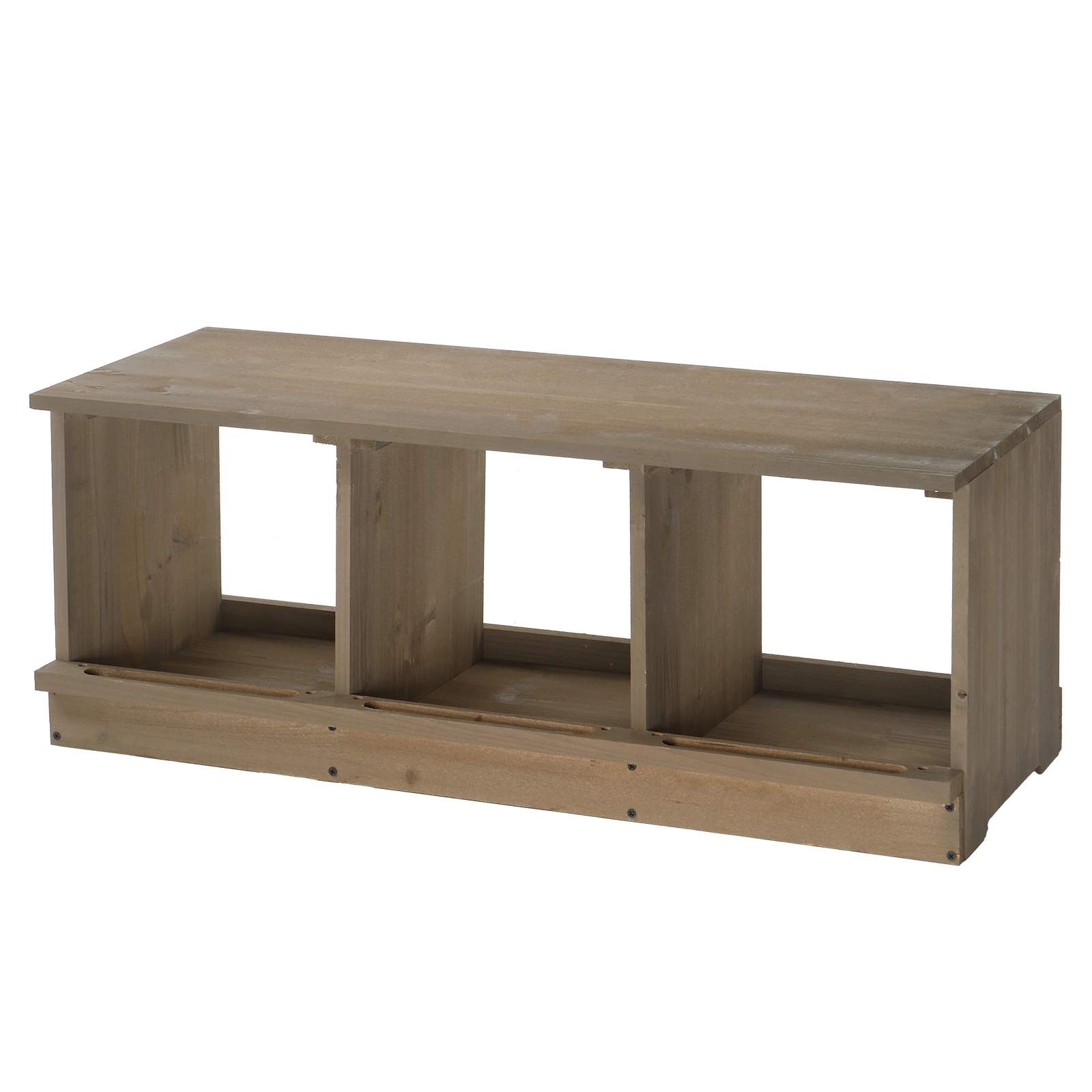 Nesting Boxes for Chickens, Wooden Chicken Nesting Box, Laying Eggs Nest Box for Chickens Hens Ducks, Gray, 3 Compartments view 16