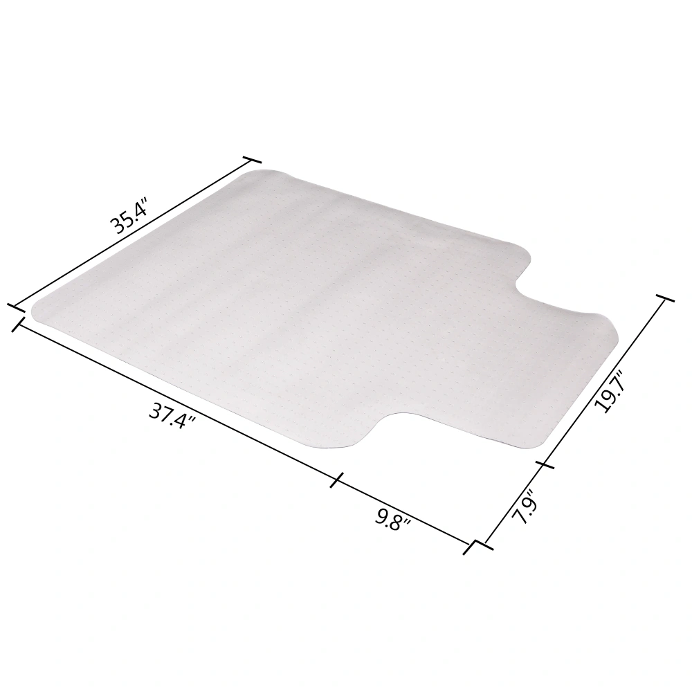 2PCS 90 x 120 x 0.2cm PVC Home-use Protective Mat for Floor Chair Transparent view 24