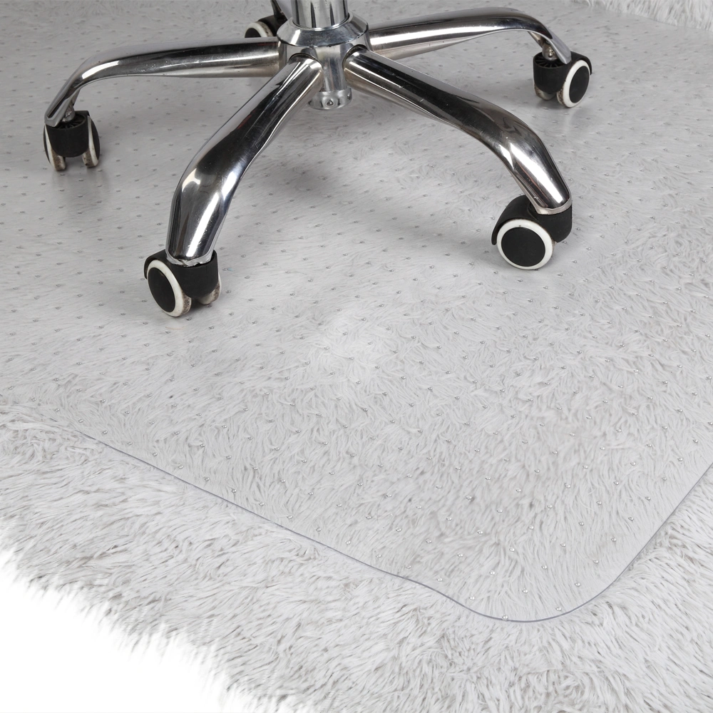 2PCS 90 x 120 x 0.2cm PVC Home-use Protective Mat for Floor Chair Transparent view 8