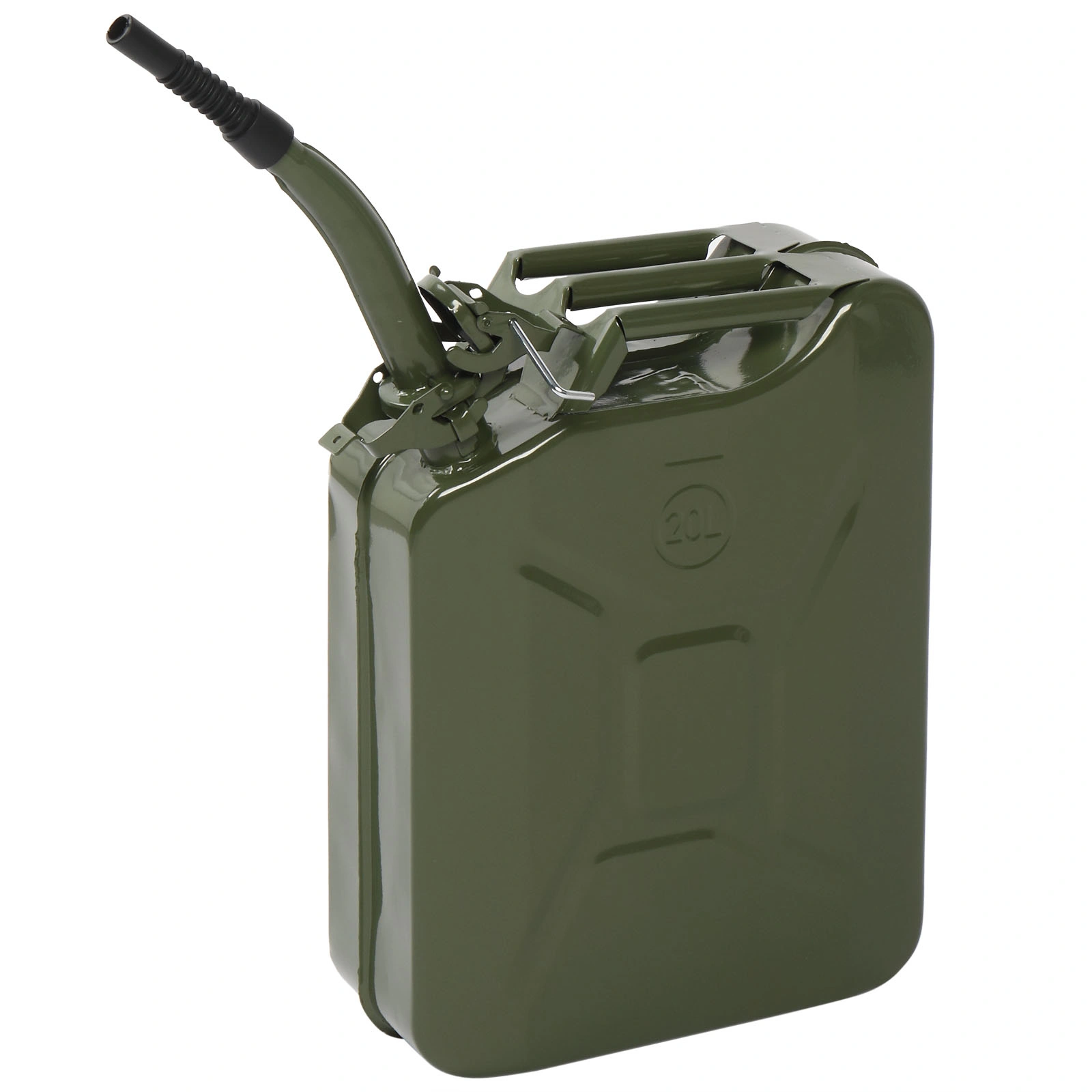 20L Portable American Fuel Oil Petrol Diesel Storage Can Jerry Can, Army Green view 2