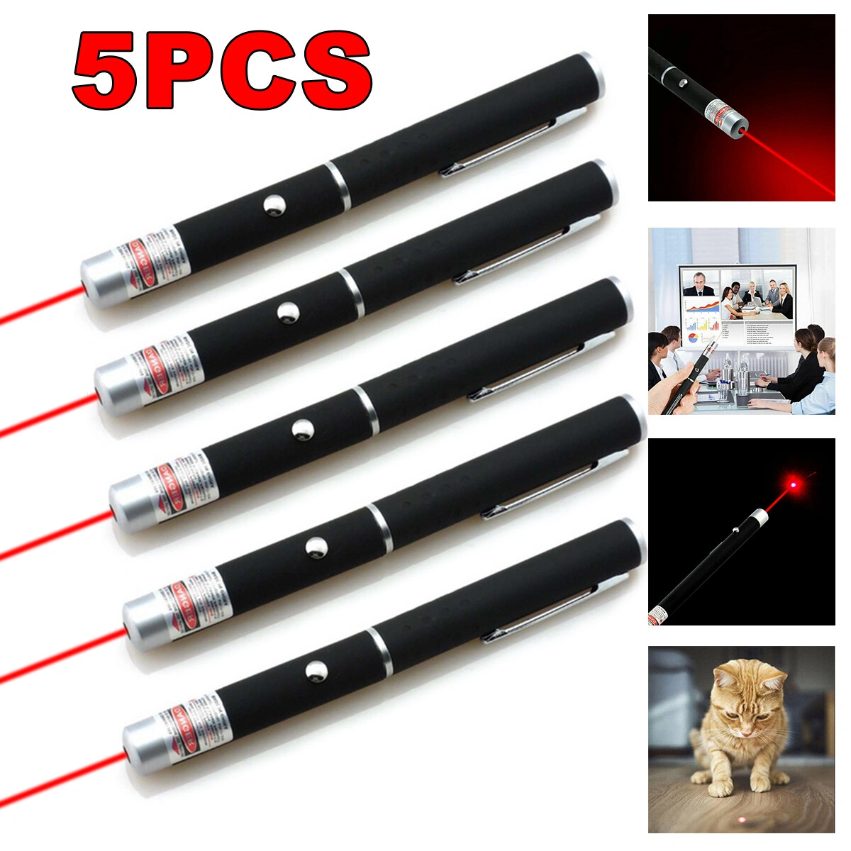 5 PCS Small Laser Pointer Pen 650nm Red Light Visible Beam 1mW For conference presentation(US Logistics only For USPS.TK/TMEU only For self-pickup) view 11