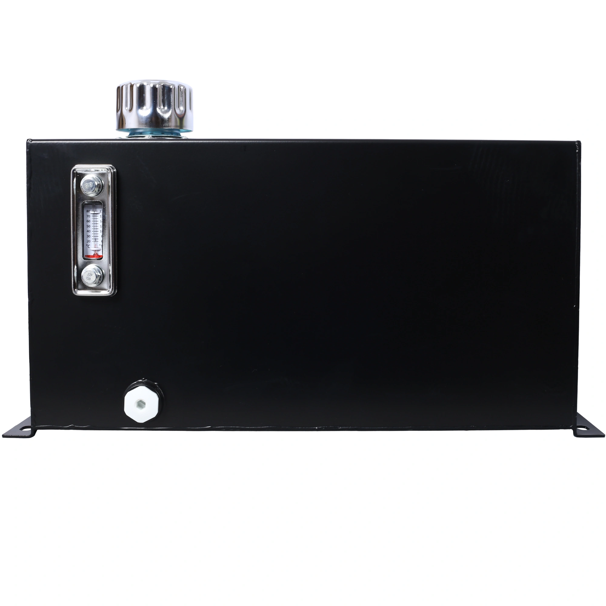 10 Gal Hydraulic Fluid Tank Heavy Duty Steel Reservoir with Strainer Gauge Filter Breather Cap for view 11