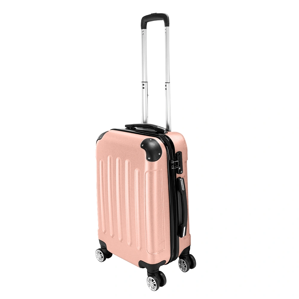 3 Piece Lightweight ABS Carry-On Suitcase Set, 4 Spinner Wheels Hard Shell Trolley Luggage view 6
