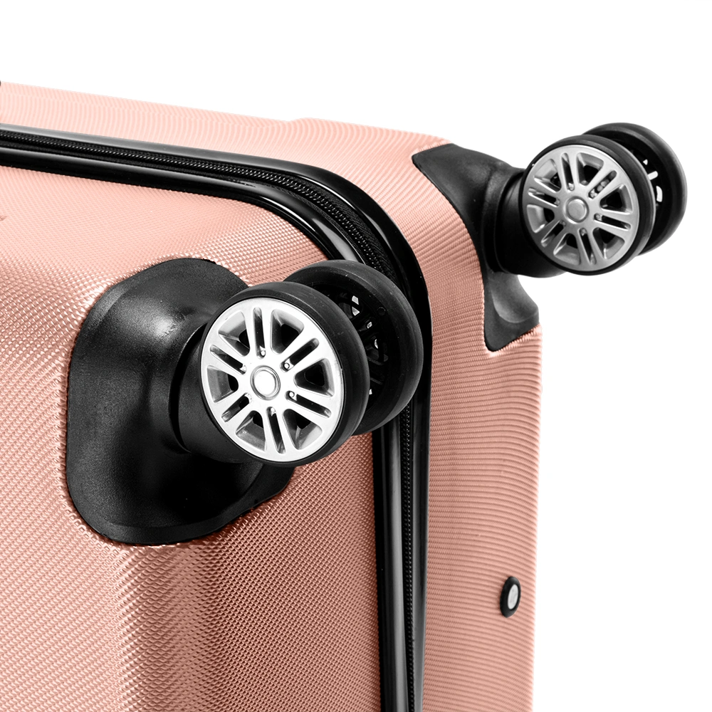 3 Piece Lightweight ABS Carry-On Suitcase Set, 4 Spinner Wheels Hard Shell Trolley Luggage view 9