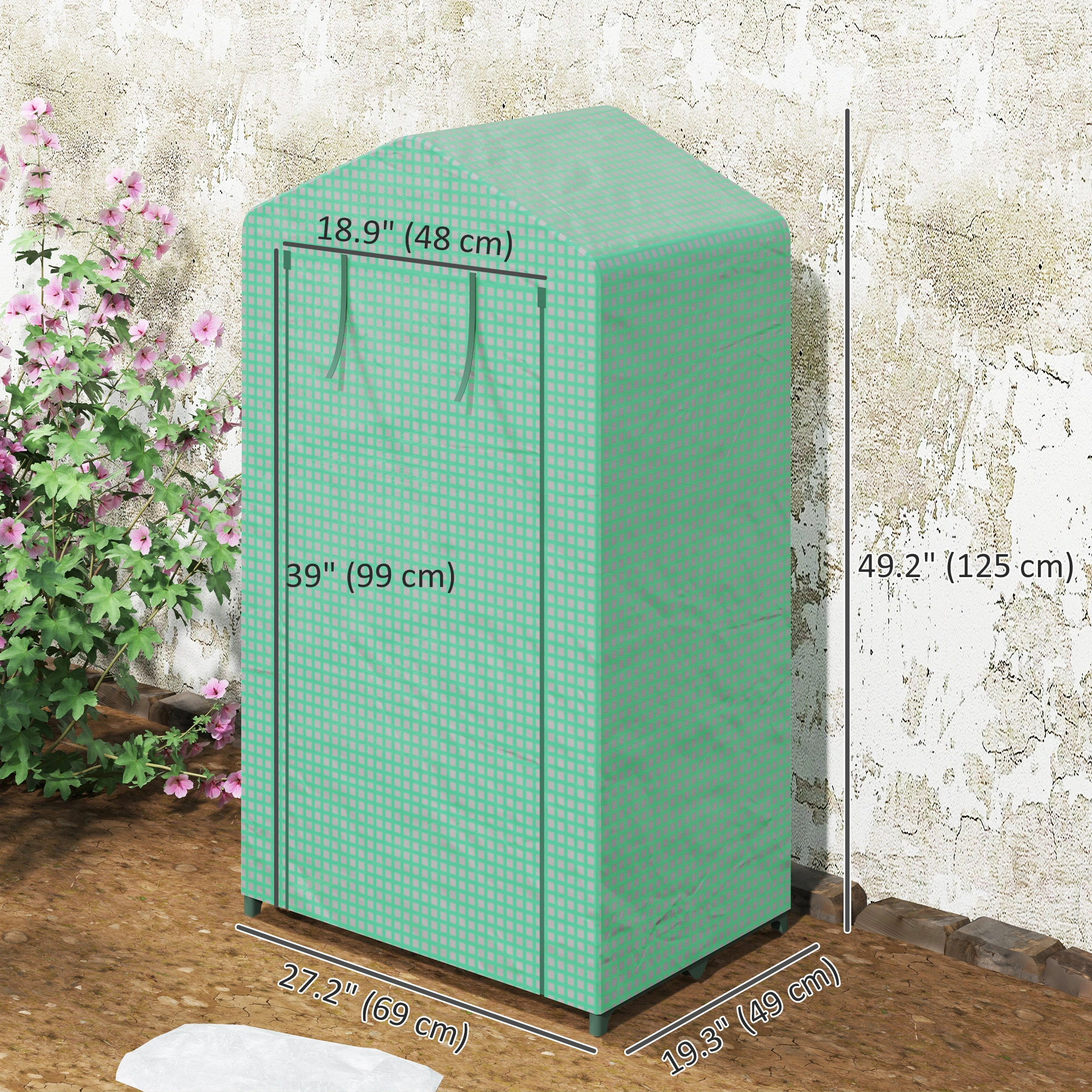 Mini Greenhouse Tent - Portable Plant Propagation Cover with Zipper Door, Compact Indoor Outdoor Garden Growing Shelter for Seedlings view 3