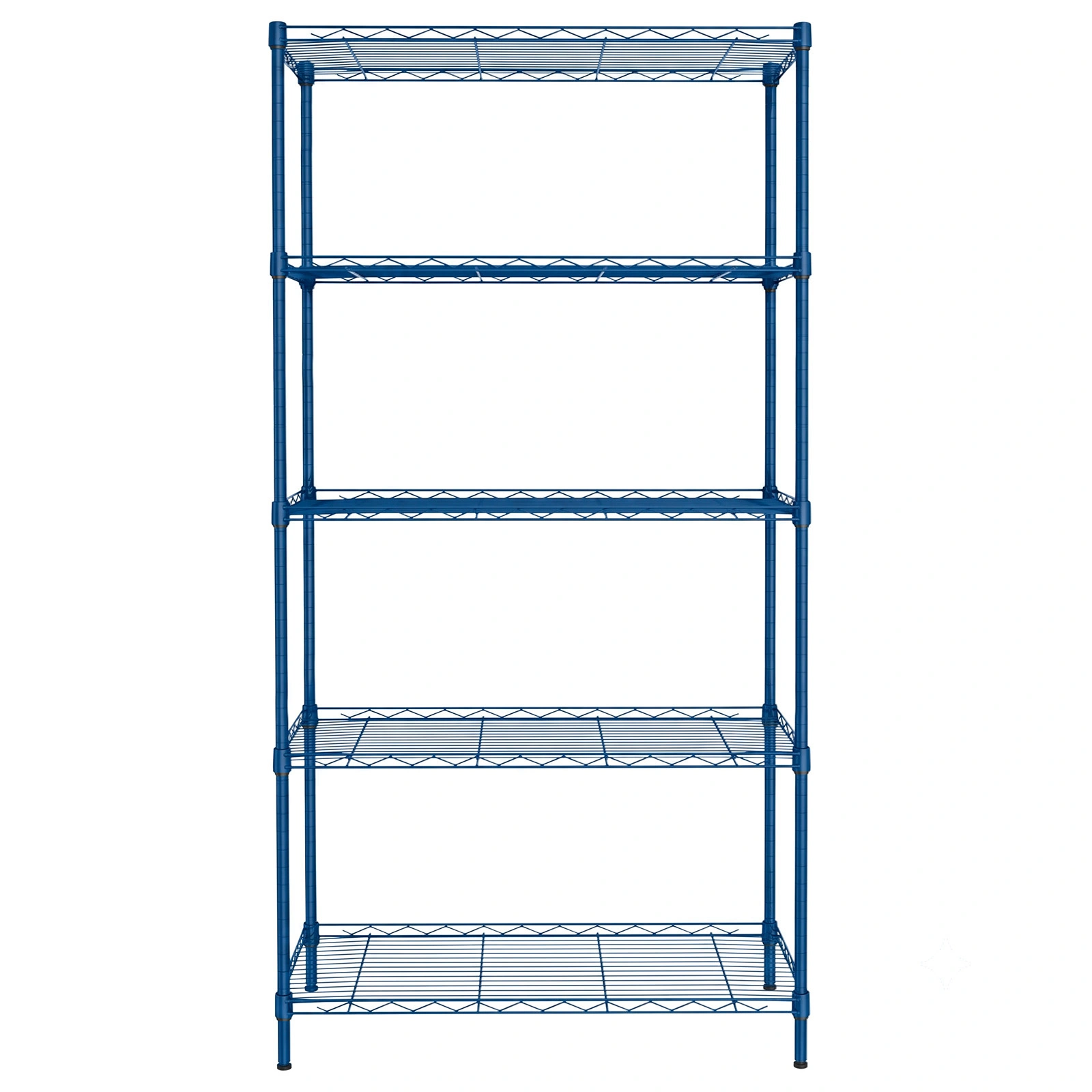 5-layer adjustable shelf Display Rack Iron household shelf with adjustable feet 29.13*13.39*59.06in Navy Blue view 2
