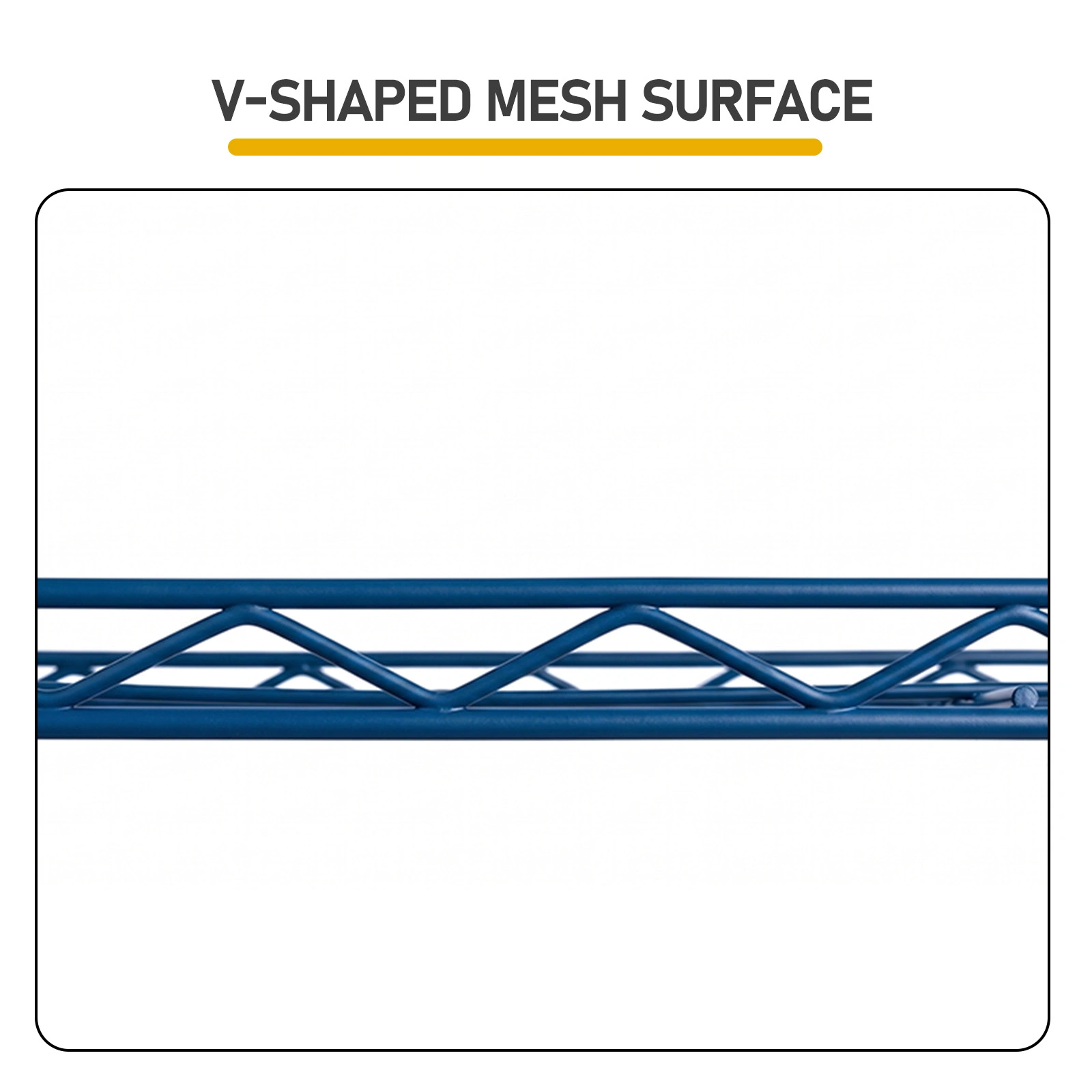 5-layer adjustable shelf Display Rack Iron household shelf with adjustable feet 29.13*13.39*59.06in Navy Blue view 7