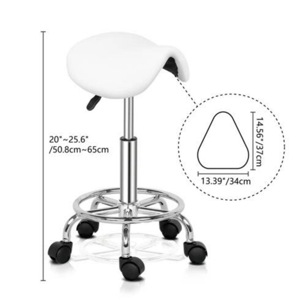 Saddle Stool Ha Ha Feet Rotation Bar Stool Black view 28