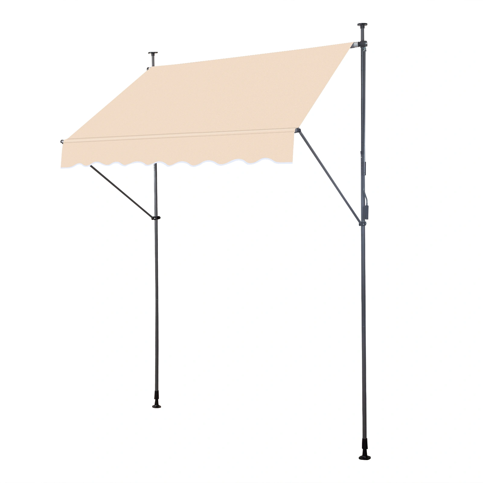 78.7"D x 47.2"W x (78.7 -118.1)"H Retractable Awning Khaki view 14