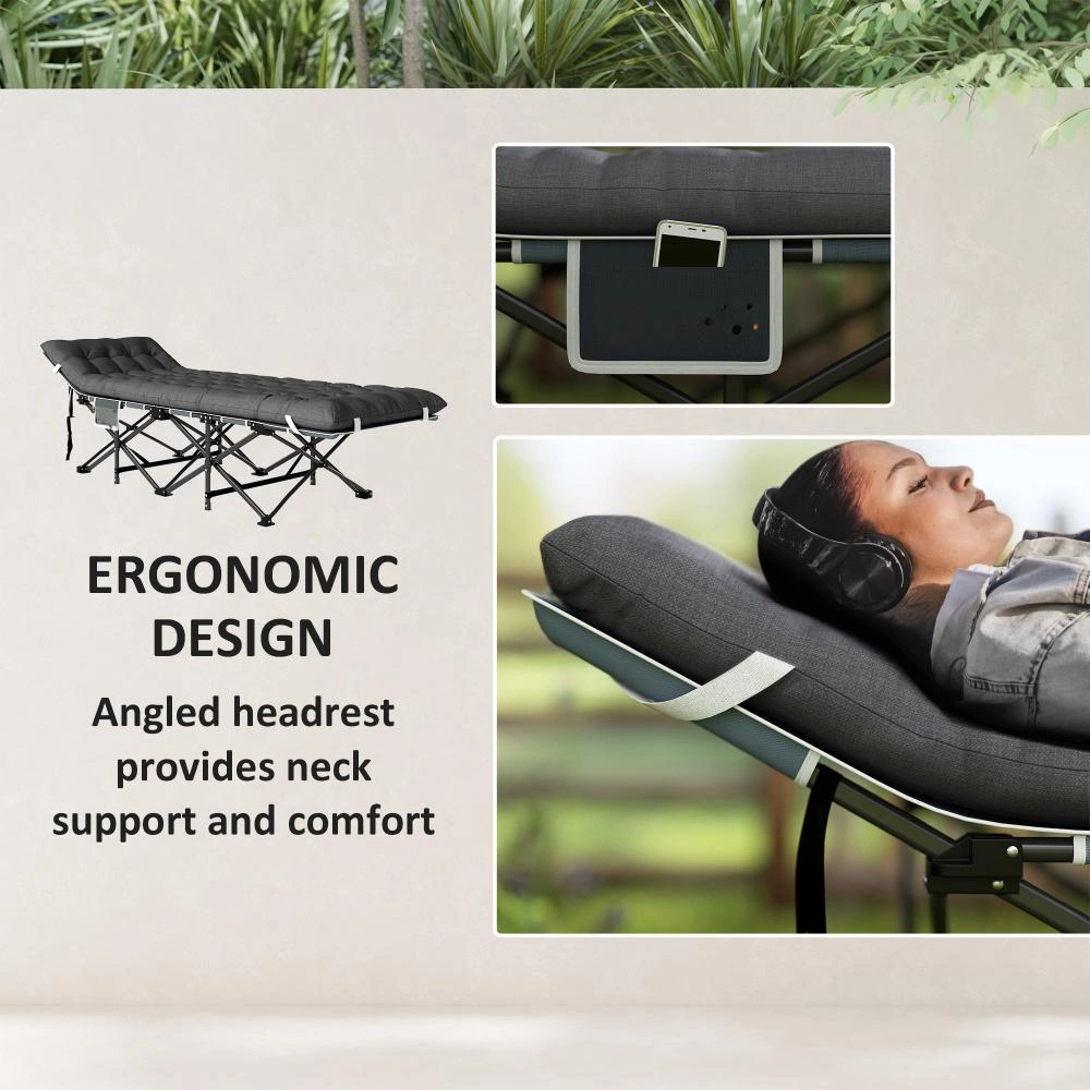 Folding Camping Chair & Cot - Portable Lightweight Outdoor Gear for Hiking, Beach, & Backpacking view 2