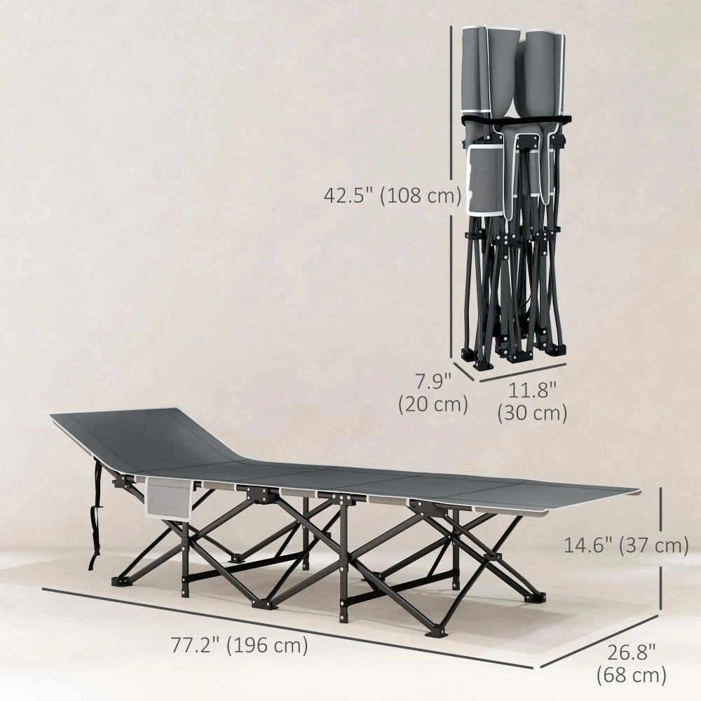 Folding Camping Chair & Cot - Portable Lightweight Outdoor Gear for Hiking, Beach, & Backpacking view 3