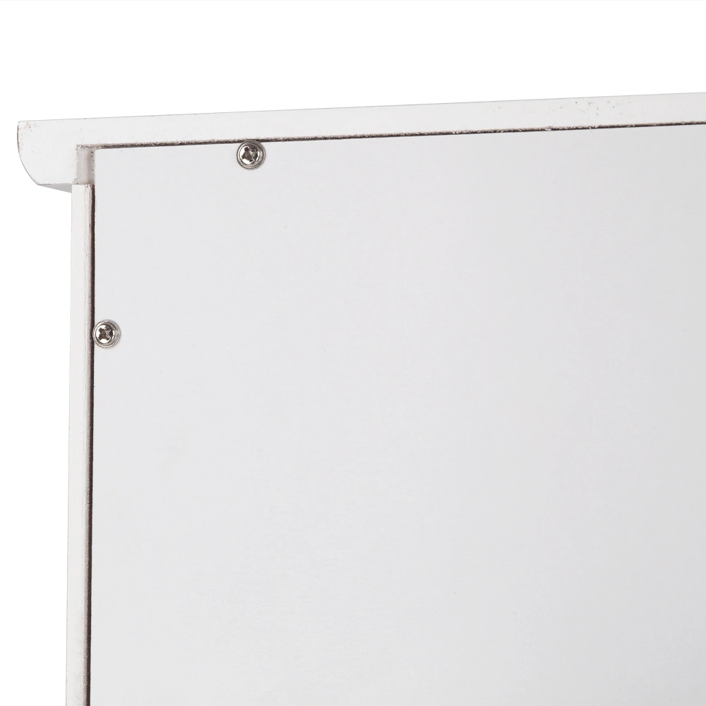 Double Door Fork Toilet Cabinet White view 10