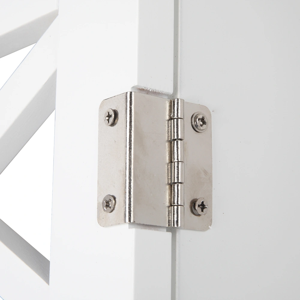 Double Door Fork Toilet Cabinet White view 16