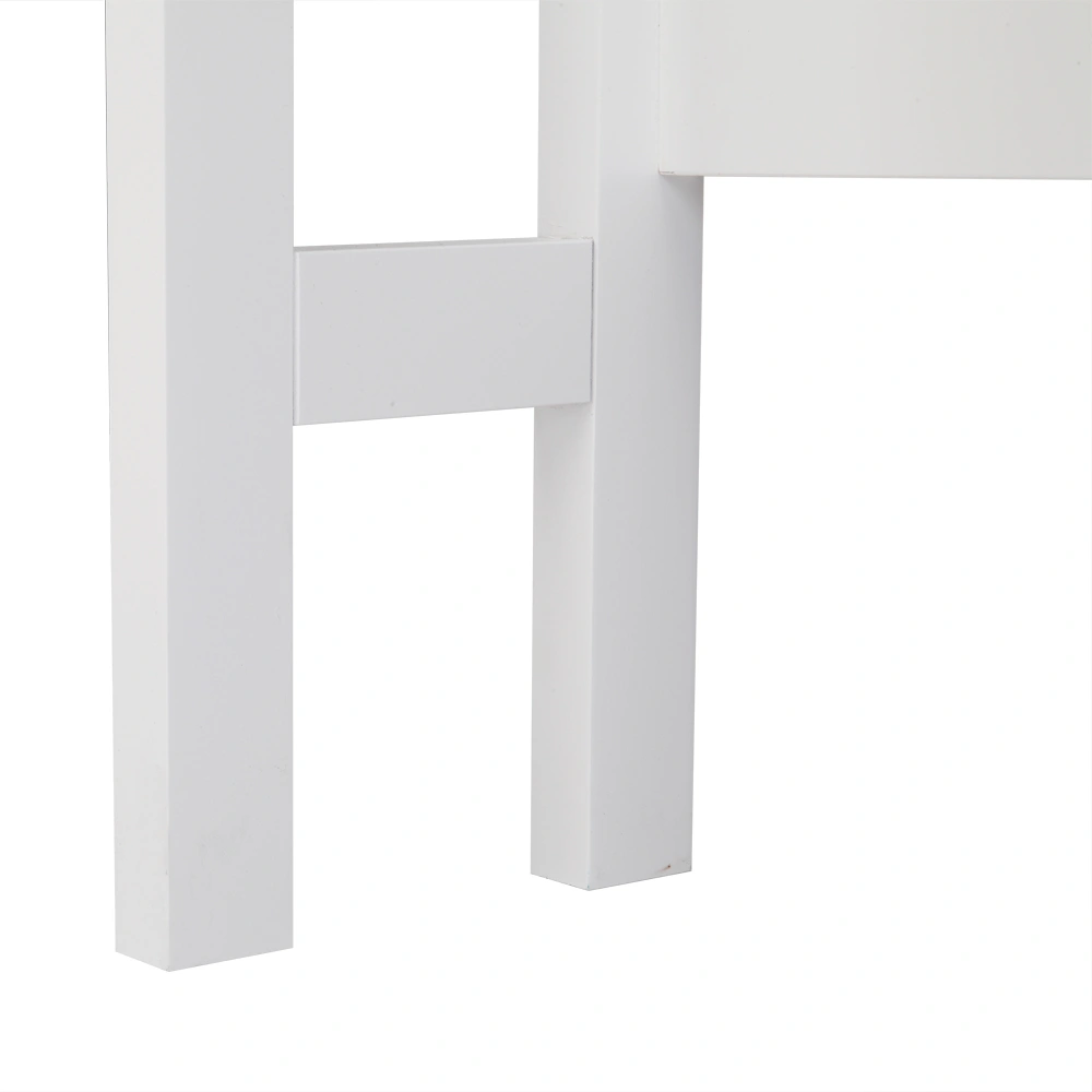 Double Door Fork Toilet Cabinet White view 19