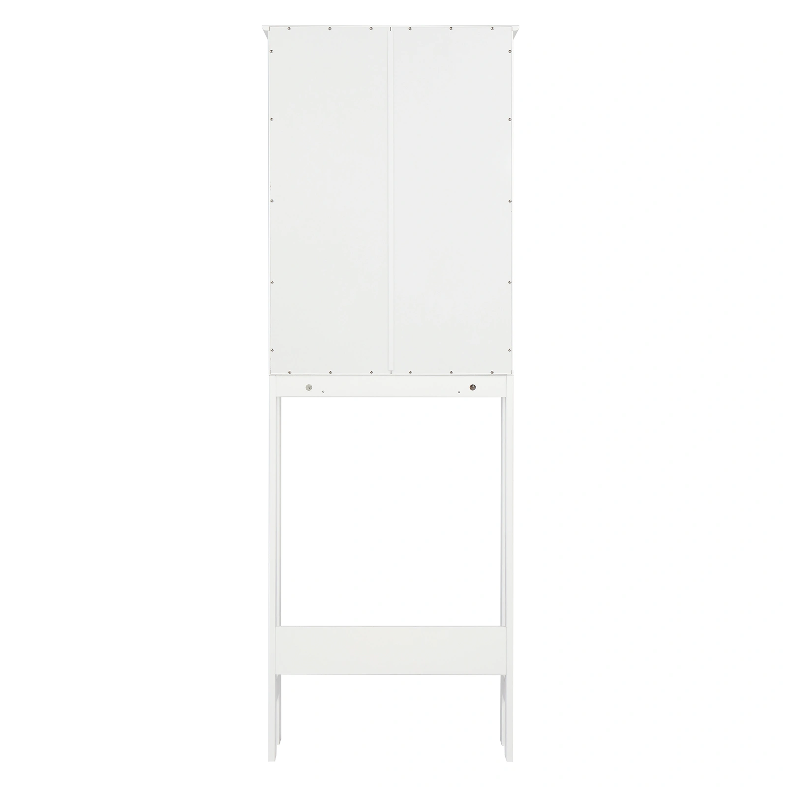 Double Door Fork Toilet Cabinet White view 26