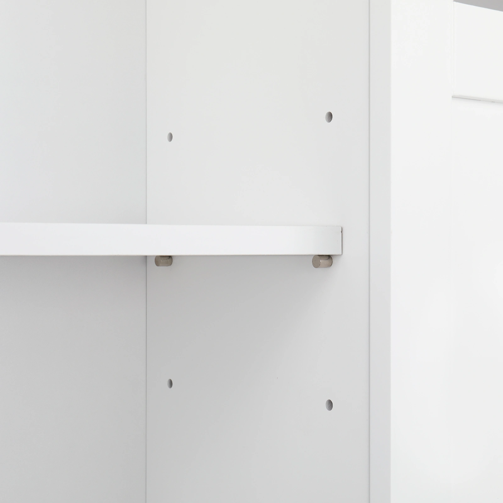 Double Door Fork Toilet Cabinet White view 39
