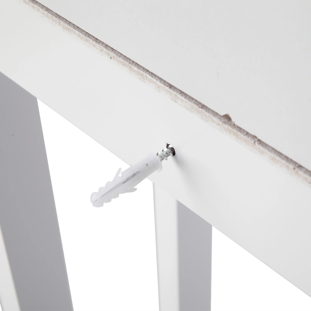 Double Door Fork Toilet Cabinet White view 9