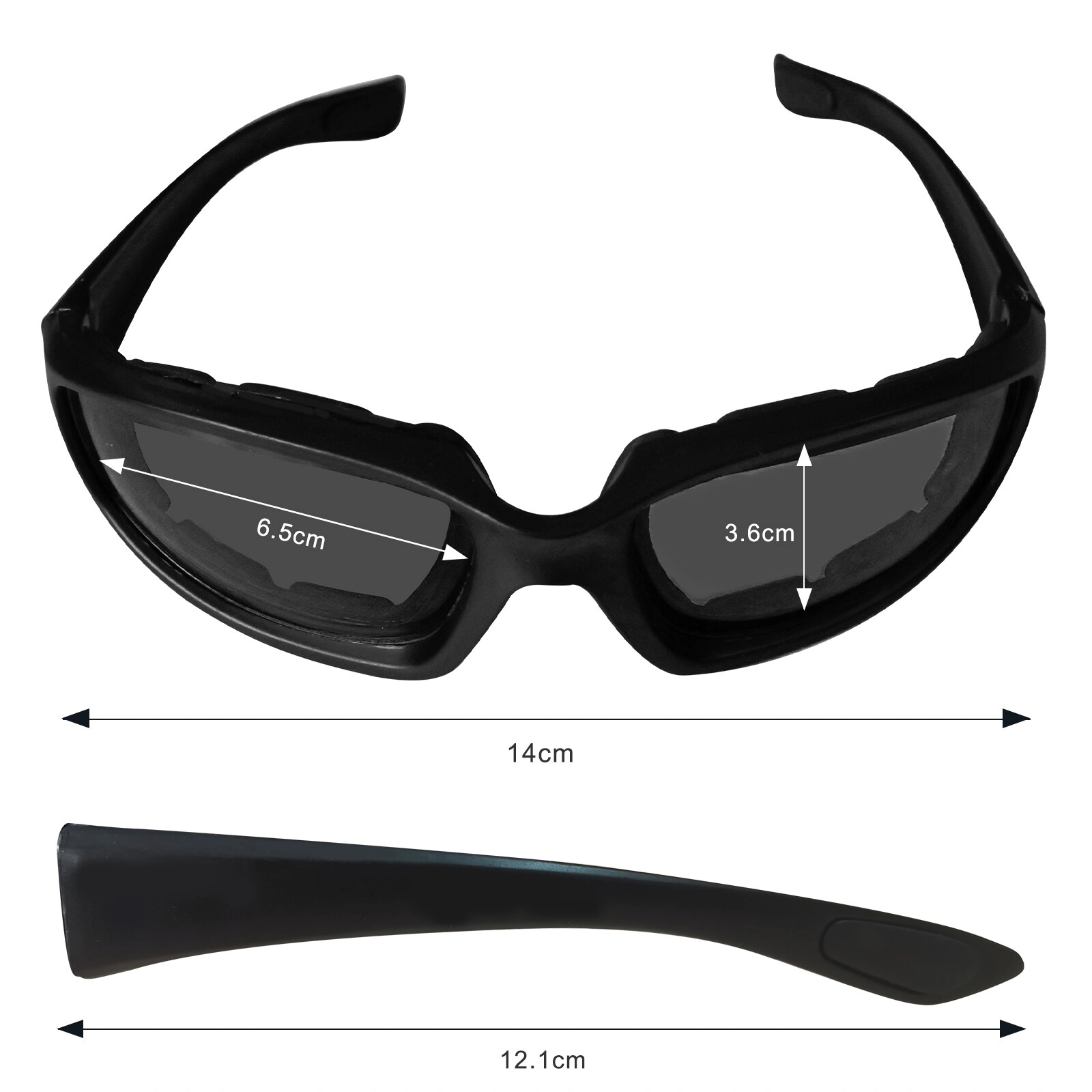 3 pairs Motorcycle Sports Biker Riding Glasses Wind Resistant Eye Protection Sports Goggles Cycling Glasses Sunglasses Grey Color(US Logistics only For USPS.TK/TMEU only For self-pickup) view 3