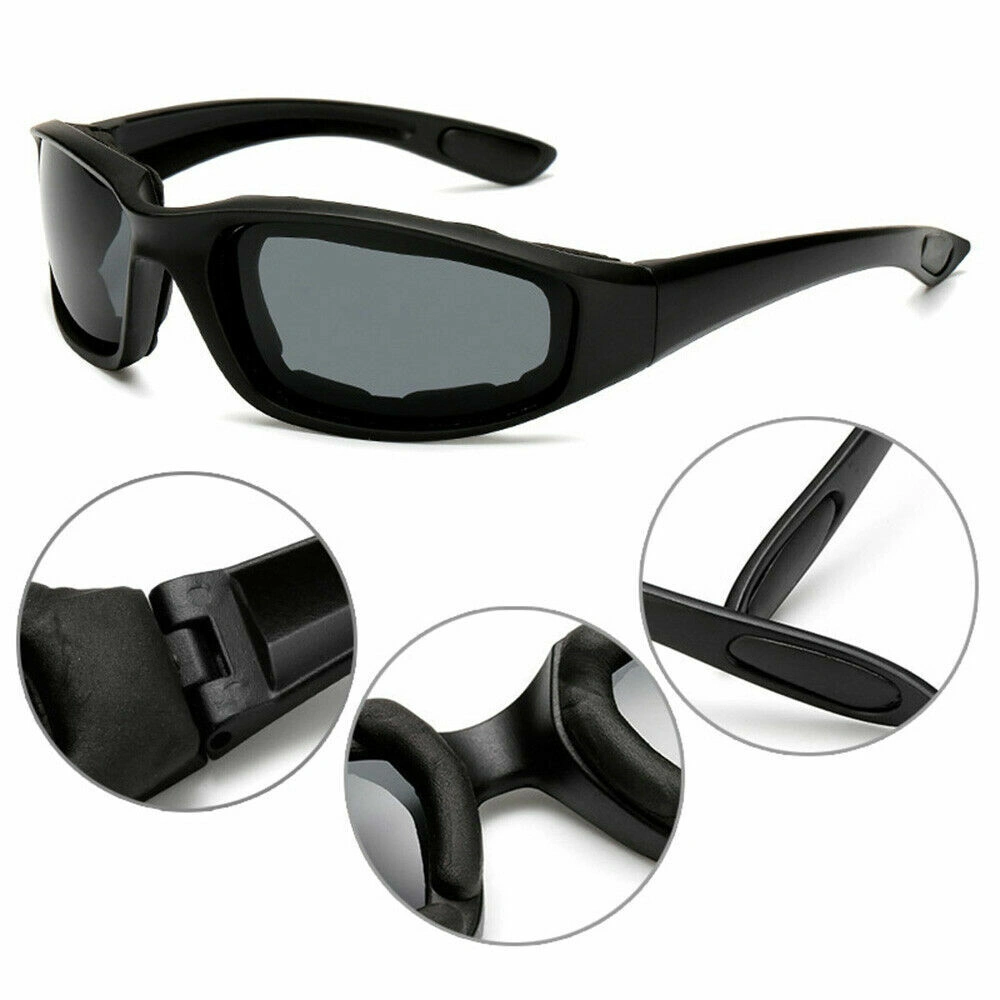 3 pairs Motorcycle Sports Biker Riding Glasses Wind Resistant Eye Protection Sports Goggles Cycling Glasses Sunglasses Grey Color(US Logistics only For USPS.TK/TMEU only For self-pickup) view 5